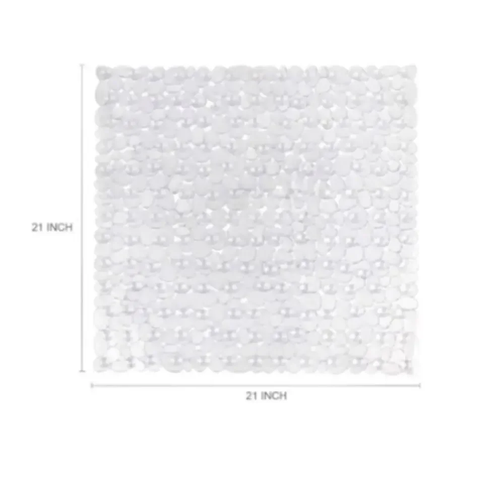 Weltrxe Bath/Shower Mat 21 x 21 inches WFBM01B - Clear